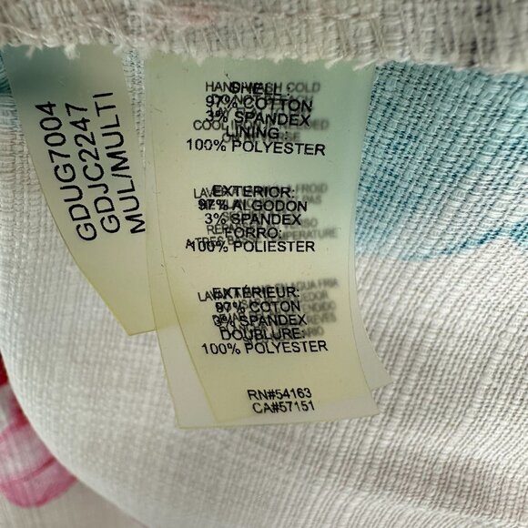 Guess Floral Fit & Flare Dress 2 Full Pleated Skirt Sleeveless Cocktail Red - Picture 9 of 9